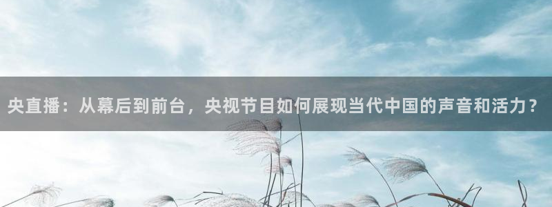 雨燕360体育免费直播链接：央直播：从幕后到前台，央视节目如何展现当代中国的声音和活力？